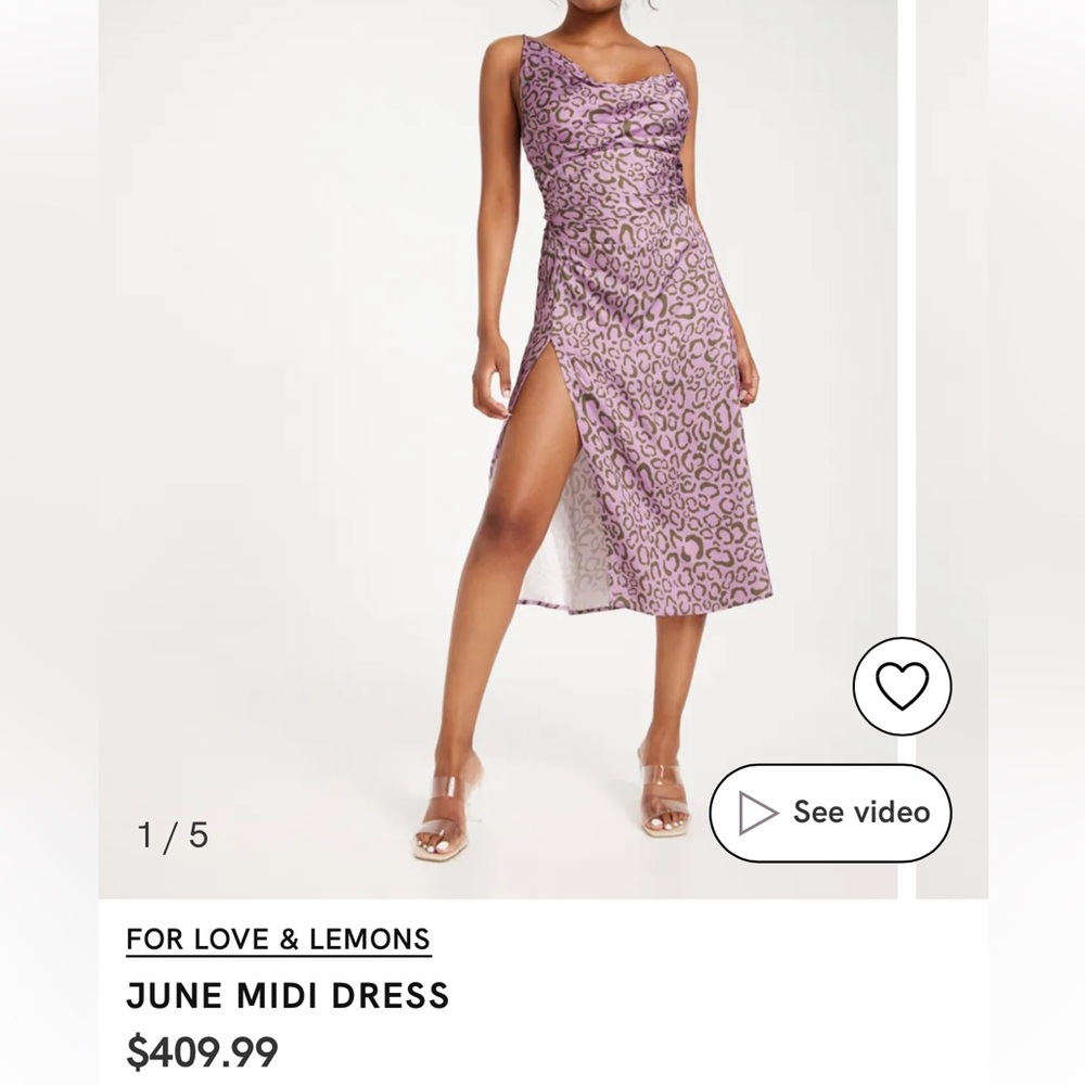 For Love & Lemons Midi Lace Up Dress *SOLD*